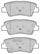������� �������� ������! Hyundai Elantra/Solaris/Accent, Kia Soul all 09 Fremax ���. FBP1846 FBP1846 ����