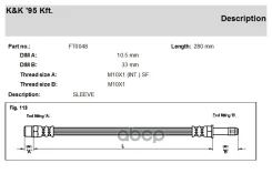 ����� ��������� BMW 5 (E39) 95- ������ KK 34301165190 KK ���. FT0048 FT0048 ����