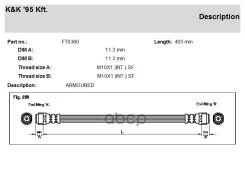 ����� ��������� Audi Q7 06-, VW Touareg 02-, Porsche Cayenne 02- ������ KK 95535506001 KK ���. FT0360 FT0360 ����