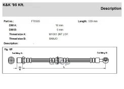 ����� ��������� Subaru Forester (SF) 97- �������� KK ����� 26550FC020 KK ���. FT0505 FT0505 ����