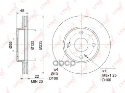 ���� ��������� ������������� (235x22) | ����� | LYNXauto ���. BN1067 BN1067 LYNXauto BN1067 ����