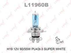 ����� H19 12V 60/55W PU43t-3 Super White LYNXauto ���. L11960B L11960B LYNXauto L11960B ����