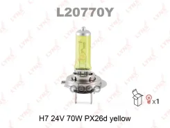 ����� H7 24V 70W ��26d Yellow HCV LYNXauto ���. L20770Y L20770Y LYNXauto L20770Y ����