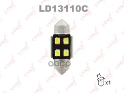 ����� ������������ LED C10W T11x31 12V SV8,5-8 SMDx4 7000K CANbus LYNXauto LD13110C LYNXauto ���. LD13110C LD13110C ����