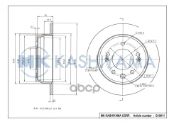 ���� ���������, ������ 08. A869.10 (262�10) 5 ��� MK Kashiyama ���. G10011 G10011 ����