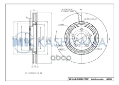 ���� ���������, �������� DF6265 (328,3x28) 5 ��� MK Kashiyama ���. G2111 G2111 ����