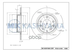 ���� ���������, ������ 08. A112.10 (280x10) 5 ��� MK Kashiyama ���. G3002 G3002 ����