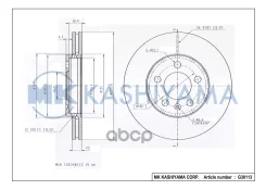 ���� ���������, �������� DF2803 (255,8x22) 5 ��� MK Kashiyama ���. G30113 G30113 ����