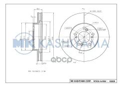 ���� ���������, �������� DF4028 (282x22,6) 5 ��� MK Kashiyama ���. G5030 G5030 ����