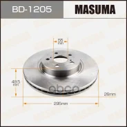 ���� ��������� Toyota Avensis (T250) 03-08 �������� 295 � 26 Masuma 52212 Masuma ���. BD1205 BD1205 ����