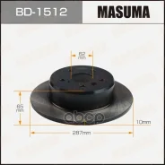 ���� ��������� Toyota Camry (V10, V20, V30) 91-; Lexus ES 91- ������ 287 � 10 Masuma 74439 Masuma ���. BD1512 BD1512 ����