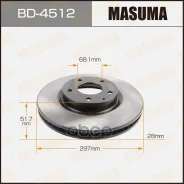 ���� ��������� Mazda 6 (GJ, GL) 12-, CX-5 11-17 �������� 297 x 28 Masuma 54546 Masuma ���. BD4512 BD4512 ����