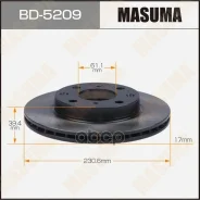 ���� ��������� Honda Fit 01-, N-Box 17- �������� Masuma 72903 Masuma ���. BD5209 BD5209 ����