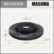 ���� ��������� VAG Octavia (1Z) 04-, Yeti 09-, Golf V, VI 03-, Jetta III, IV 05- �������� Masuma 74662 Masuma ���. BDE0008 BDE0008 ����
