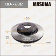 ���� ��������� Suzuki Grand Vitara II 05-12 �������� 294 x 25 Masuma 52375 Masuma ���. BD7202 BD7202 ����