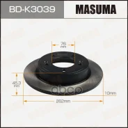 ���� ��������� Hyundai Creta 16-, Elantra 10-; Kia Ceed (JD) 12-, Cerato 18- ������ 262 x10 Masuma 74433 Masuma ���. BDK3039 BDK3039 ����