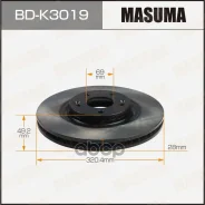 ���� ��������� Hyundai Santa Fe II (CM) 06-; Kia Sorento II (XM) 09- �������� Masuma 74432 Masuma ���. BDK3019 BDK3019 ����
