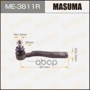 ���������� ������� Toyota Land Cruiser (J100) 98-02; Lexus LX470 98-02 Masuma ������ 26767 Masuma ���. ME-3811R ME3811R ����