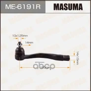 ���������� ������� Honda Civic 91-01, CR-V (RD) 95-01, Integra 93-01 Masuma ������ 10337 Masuma ���. ME-6191R ME6191R ����
