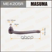 ���������� ������� Hyundai Santa Fe (CM) 06-12; Kia Sorento 09-15 Masuma ������ 60380 Masuma ���. ME-K205R MEK205R ����