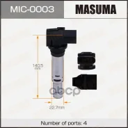 ������� ��������� VAG Golf V 03-, Fabia 99-14, Octavia 04-12, Yeti 09-18 1.4i/T, 1.6i Masuma 61787 Masuma ���. MIC-0003 MIC0003 ����