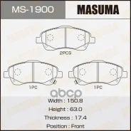 ������� ��������� Toyota Avensis (T250) 03-08, Corolla Verso 04-09 �������� Masuma 40865 Masuma ���. MS-1900 MS1900 ����
