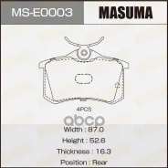 ������� ��������� VAG Octavia 04-12, Yeti 09-, Golf VI 08-, Jetta 10-, A3 04- ������ (1KT) Masuma 50661 Masuma ���. MS-E0003 MSE0003 ����