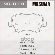 ������� ��������� VAG Golf V 06-, Passat 05-, Jetta 06-, Octavia 04-, A3, A4, A6 03- ������ Masuma 50665 Masuma ���. MS-E0010 MSE0010 ����