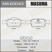 ������� ��������� Mercedes G (W463) 12-, GL (W164) 06-, ML (W164) ������ Masuma 68344 Masuma ���. MSE0043 MSE0043 ����