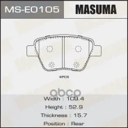 ������� ��������� VAG Octavia 04-12, Yeti 09-, Golf VI 08-, Jetta 10-, A3 04- ������ (1KS) Masuma 50677 Masuma ���. MSE0105 MSE0105 ����