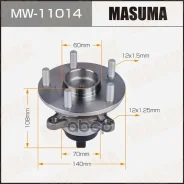 ������� Toyota Crown 03-; Lexus GS 05-, Is 05- �������� (+ ABS) Masuma ������ 74212 Masuma ���. MW-11014 MW11014 ����