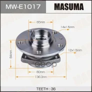 ������� VAG Octavia 04-, Yeti 10-, Golf 05-, Jetta 06-, Tiguan 16-, A3 03- �������� � ����� Masuma 74189 Masuma ���. MW-E1017 MWE1017 ����
