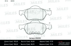 ������� ��������� Miles E500101 E5 Ceramic Renault Megane II/Laguna II/Scenic II �������� E500101 Miles ���. E500101 E500101 ����