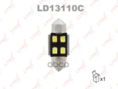 ����� ������������ LED C10W T11x31 12V SV8,5-8 SMDx4 7000K CANbus LYNXauto LD13110C LYNXauto ���. LD13110C LD13110C ����