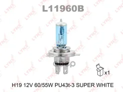 ����� H19 12V 60/55W PU43t-3 Super White LYNXauto ���. L11960B L11960B LYNXauto L11960B ����
