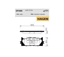 ������� ��������� Sangsin Brake GP2080 Toyota Camry 07- (D1293) (Hagen) Sangsin brake ���. GP2080 GP2080 ����