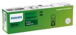 ����� ����������� ���������� W5W W2.1x9.5d Long Life Eco Vision 12V 5W ������ 10 �� (���� �� �����) Philips ���. 12961Llecocp 12961LLECOCP ����
