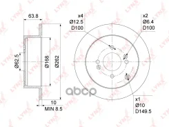 ���� ��������� ��������������� (262x10) | ��� | LYNXauto ���. BN1049 BN1049 LYNXauto BN1049 ����