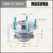 ������� Mitsubishi Lancer 07-. ASX 10-, Outlander 08-; Peugeot 4008 12- ������ (+ABS) Masuma 63996 Masuma ���. MW-31504 MW31504 ����