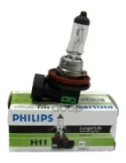 ����� ����������� ��������� ����� H11 PGJ19-2 Long Life Eco Vision 12V 55W ������ 1 �� Philips ���. 12362Llecoc1 12362LLECOC1 ����
