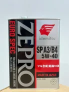Idemitsu Zepro Euro Spec. 5W-40, �������������, 4��. ����