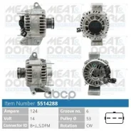 ��������� 14V 124A Ford Mondeo III MEAT Doria ���. 5514288 5514288 ����