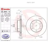 ���� ��������� Toyota LAND Cruise 10- �����. ����. Brembo 09B46111 09B46111 ����