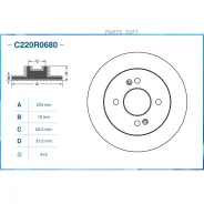 ���� ��������� Hyundai I10 I (PA) 11/2008 - 12/2011 ����. Cworks C220R0680 C220R0680 ����