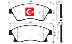 ������� ��������� �������� Ch. Aveo T300 2012-2015��. ; Cruze 2010-2014��. ; Orlando 2011-2015��. HSB-GOLD HP2021 HP2021 ����