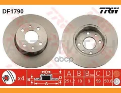 ����. ���� ���. [251,5x10] 4 ���. ALFA Romeo 164 2,0 06/87-09/98. FIAT Bravo II 1,4-2,0/D 04/07-/ Croma 1,6-2,5/TD 12/85-08/96/ Multipla 1,6/1,9JTD 04...