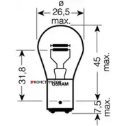 ����� P21/4W 12V 21/4W BAZ15d Original LINE �������� ������������ �/� (���) 1 ��. Osram 7225 7225 ����