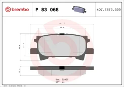 ������� ��������� �������� | ��� | Brembo P83068 P83068 ����