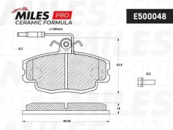 ������� ��������� �������� (� ��������) (����� Ceramic ����� PRO) Renault Logan 04-/Sandero 08-/CLIO 91- (TRW GDB807) E500048 E500048 ����