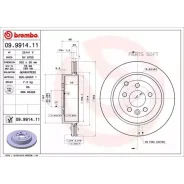 ���� ��������� LAND Rover Freelander 06- ����. ����. D=302 Brembo 09991411 Brembo 09991411 09991411 ����